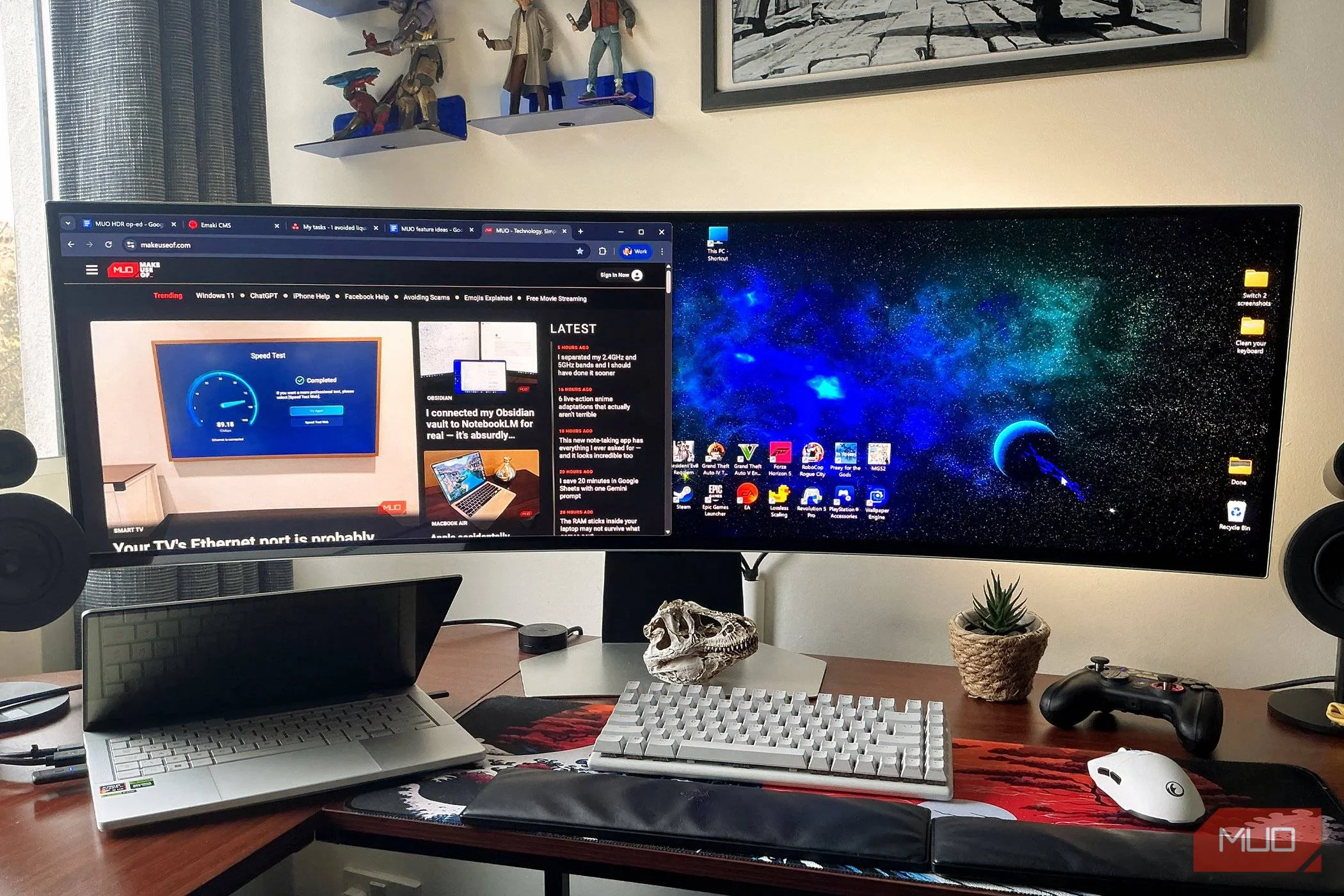 Windows 11 HDR desktop on a laptop