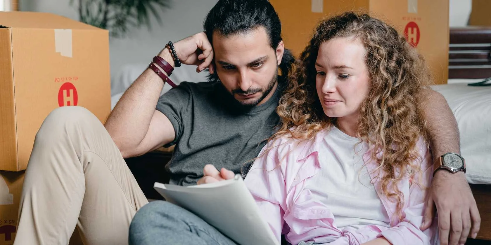 Couple making a decision