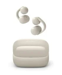 Sony LinkBuds Clip Open-Ear Truly Wireless Earbuds, Comfortable & Secure Fit, Lightweight Clip-On Design, Touch Controls, Ambient Sound Awareness, Water Resistant, Up to 37 Hrs of Playback, Greige