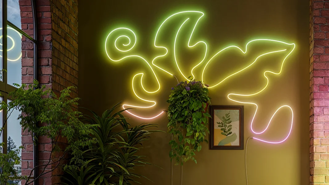 Govee RGBIC Neon Lights on wall